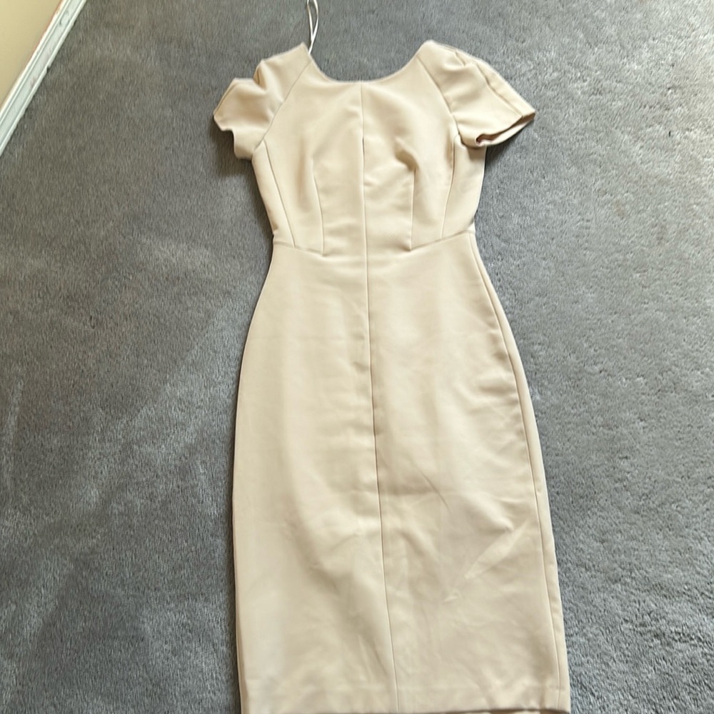 Zara pink blush bodycon dress in size XS